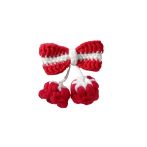 Crochet Christmas Bow Lily of the Valley (2)