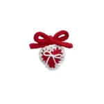 Crochet Christmas Bow Strawberry (1)