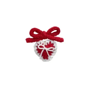 Crochet Christmas Bow Strawberry (1)