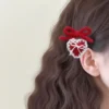 Crochet Christmas Bow Strawberry (2)