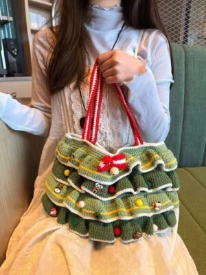 Crochet Christmas Tree bag