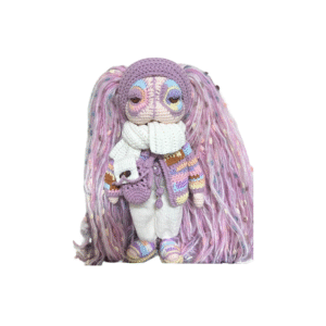 Crochet Doll Pink and Purple Cool Boy