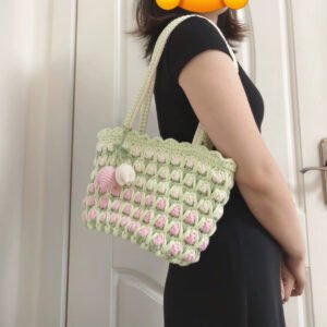 Crocheted Tulip Bag1