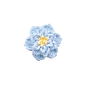 Crocheted flower hairpin (3)