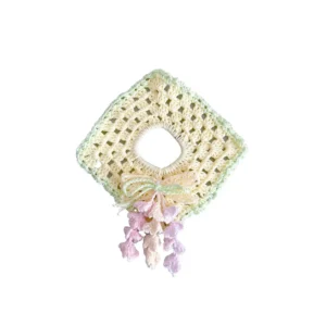 Crocheted hollow wisteria flower headband (2)