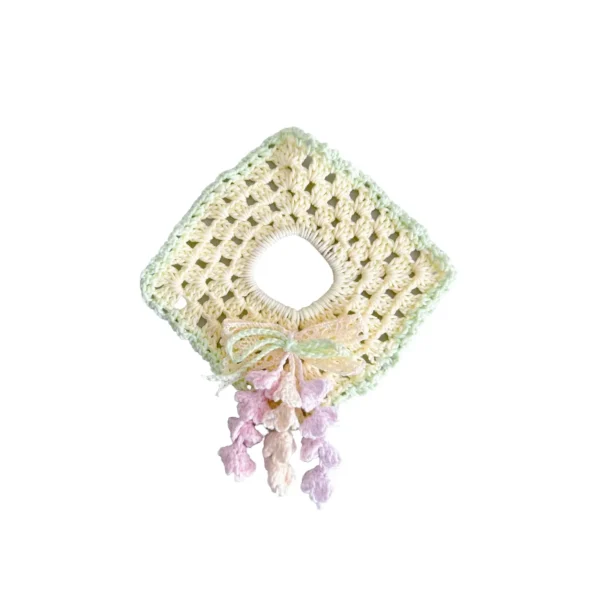 Crocheted hollow wisteria flower headband (2)
