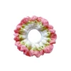 Crocheted tulip hair tie (1)