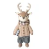 Handmade Crochet Deer Doll Toy with Sweater and Scarf dollylab1