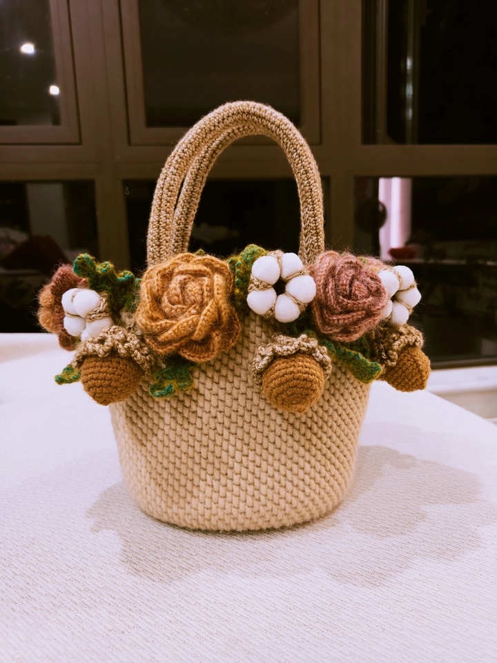 custom name crocheted keychain handmade gift (6)