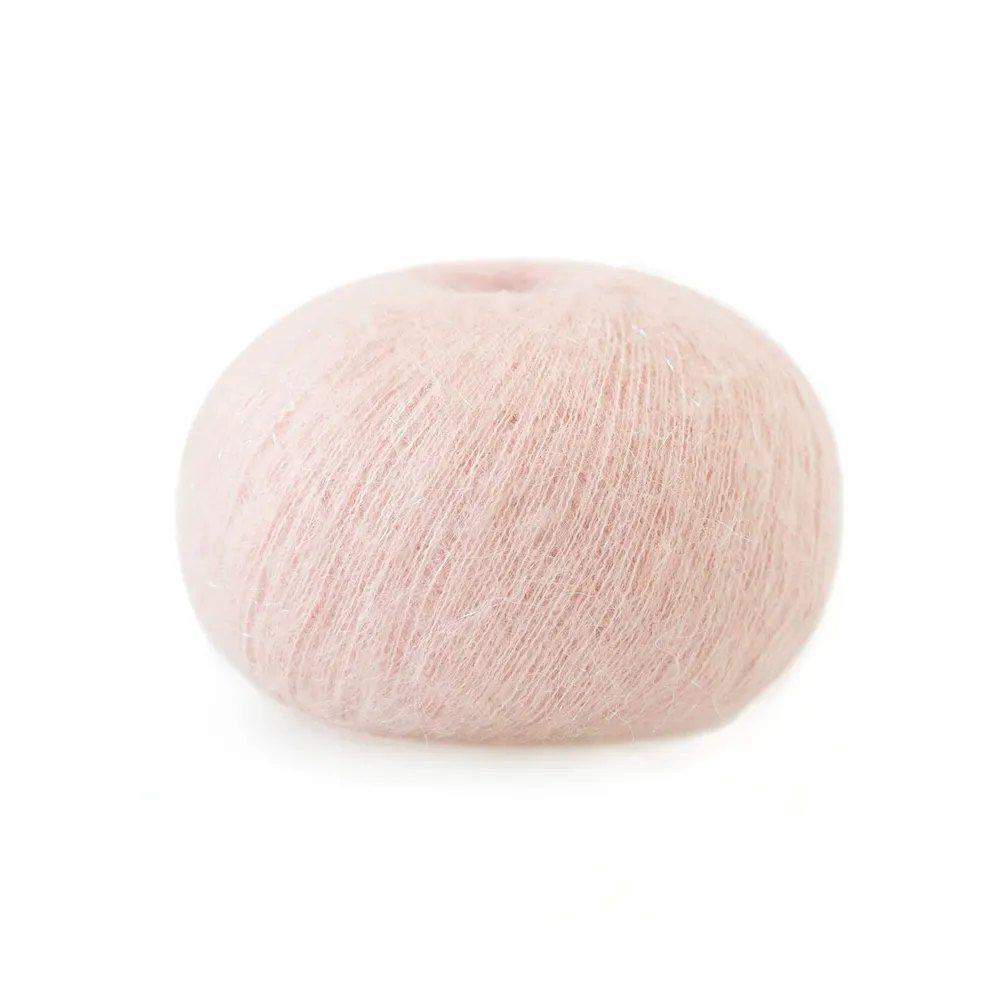 Baby safety mohair yarn, light pink